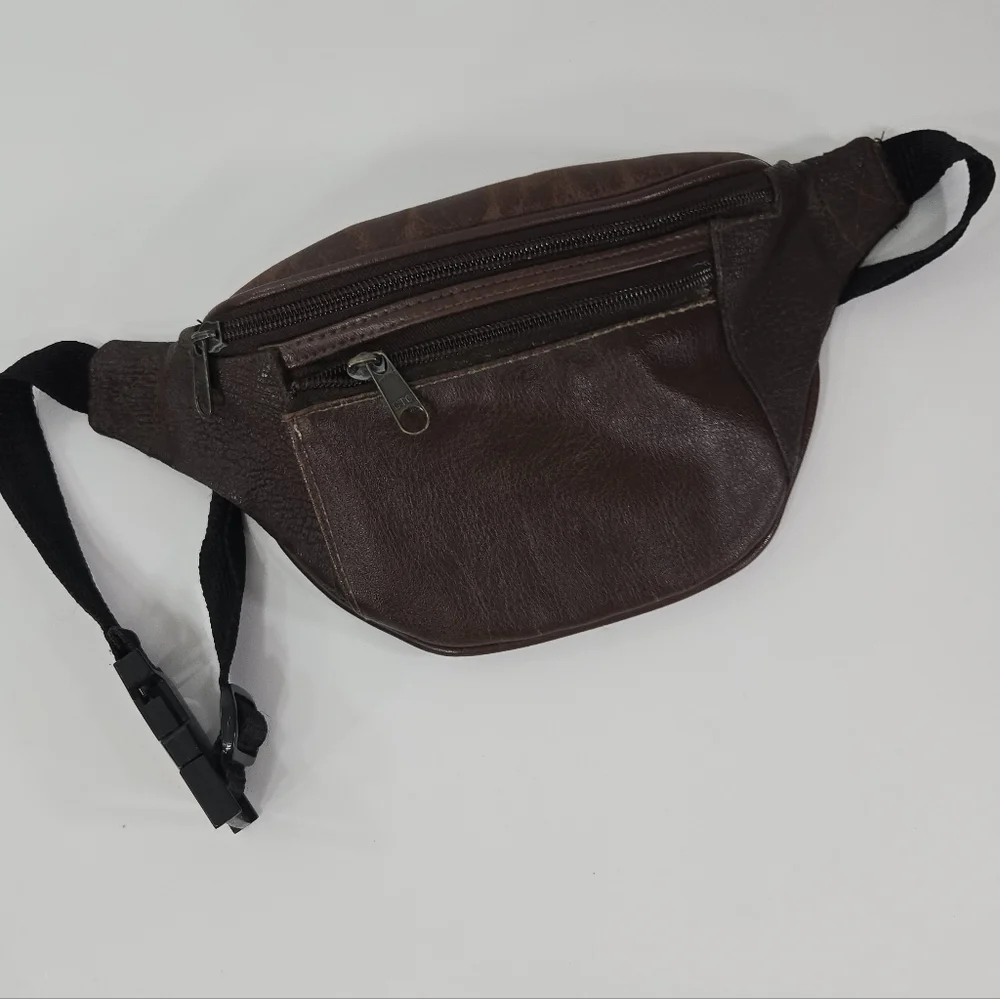 vintage brown fanny pack - Picture 1 of 11